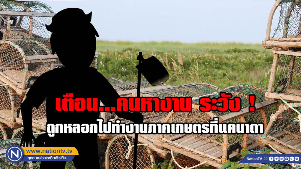 เตือน...คนหางาน ระวัง ! ถูกหลอกไปทำงานภาคเกษตรที่แคนาดา