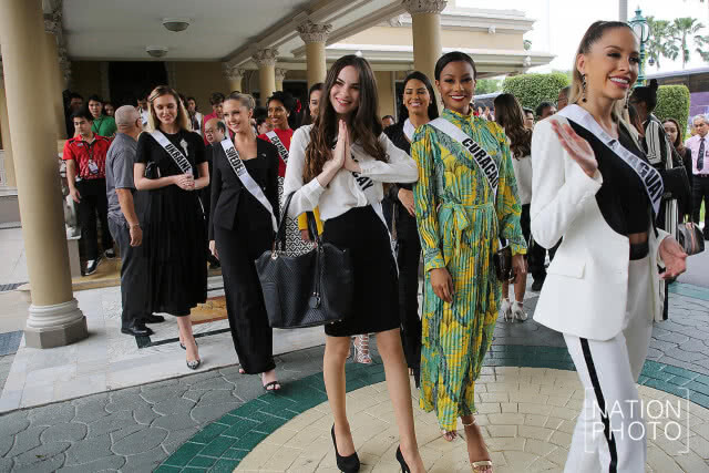 ทำเนียบสดใส! 95 สาวงาม "มิสยูนิเวิร์ส" เข้าพบ "นายกฯ"