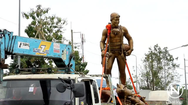 อนุสาวรีย์  "จ่าแซม" ถึงเชียงรายแล้ว