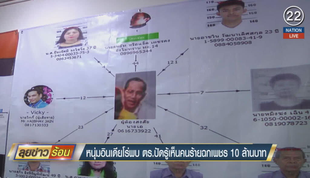 (คลิปข่าว) หนุ่มอินเดียโร่พบตำรวจ ปัดรู้เห็นคนร้ายฉกเพชร 10 ล้านบาท (คลิปข่าว) หนุ่มอินเดียโร่พบตำรวจ ปัดรู้เห็นคนร้ายฉกเพชร 10 ล้านบาท