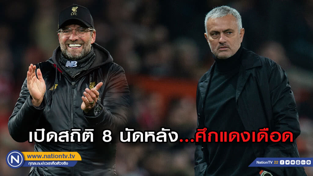 เปิดสถิติ 8 นัดหลัง....ศึกแดงเดือด