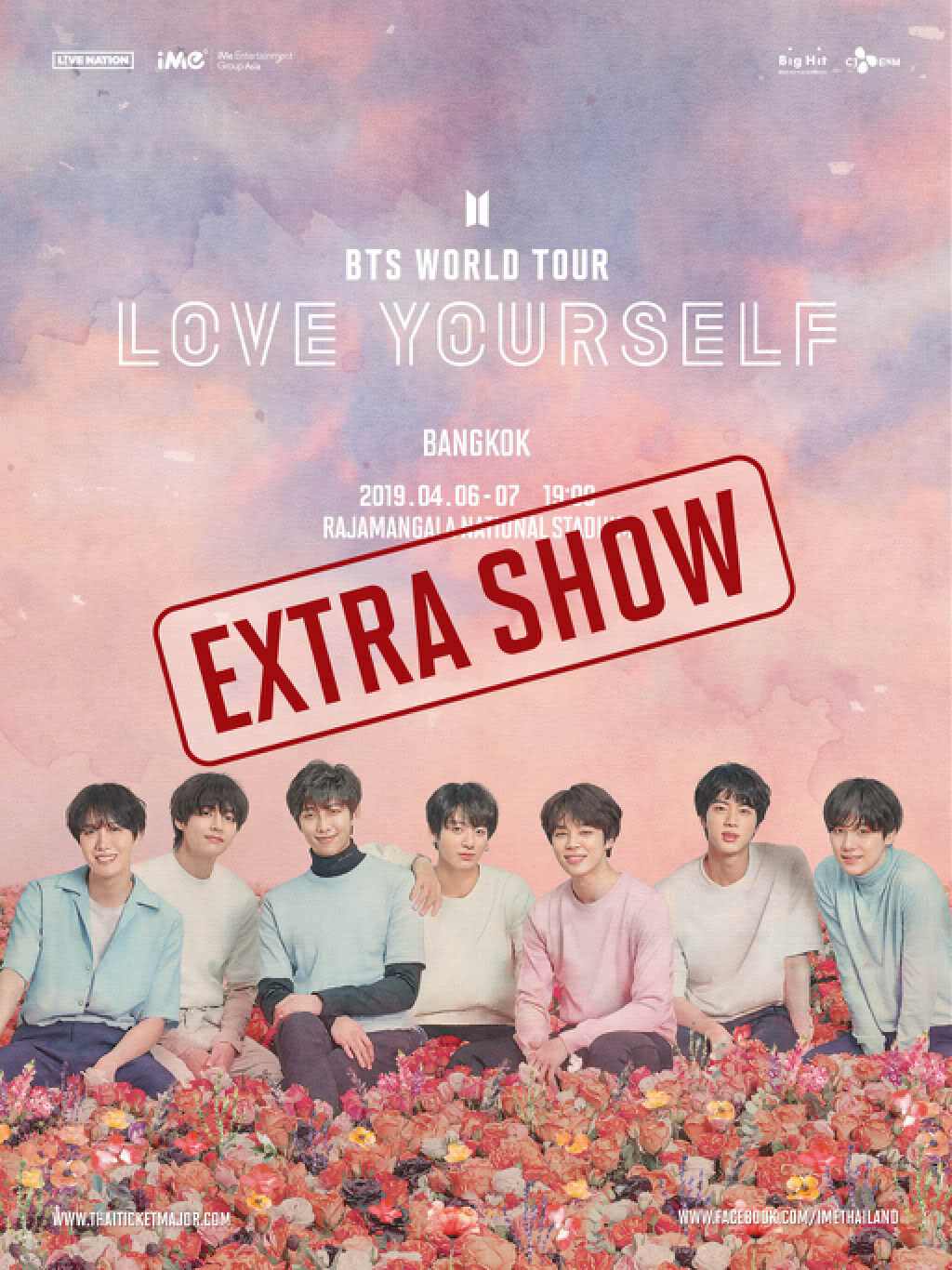BTS WORLD TOUR ‘LOVE YOURSELF’ BANGKOK บัตรหมดเกลี้ยงพร้อมเพิ่มอีก2รอบ