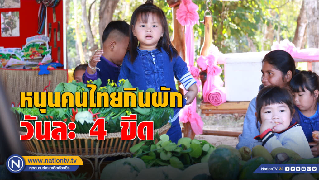 สสส.หนุนคนไทยกินผักวันละ 4 ขีด  ช่วยชาติประหยัดงบดูแลสุขภาพปีละ 6,700 ล้านบาท