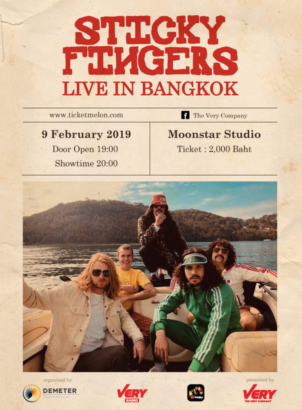 เตรียมพบกับ Reggae Rock อันดับ 1 ของโลกใน "STICKY FINGERS LIVE IN BANGKOK"