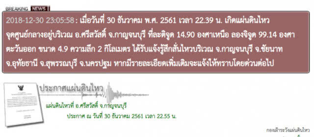 โซเชียลแชร์ความรู้สึกหลังแผ่นดินไหวจ.กาญจนบุรี