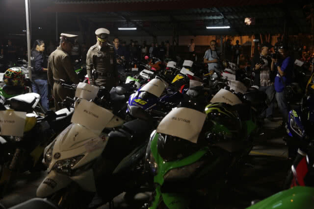 บก.จร.ลุยกวาดล้างแก็งเด็กแว้น รวบแอดมิน และนักซิ่ง 96 ราย ยึดจยย. 114 คัน