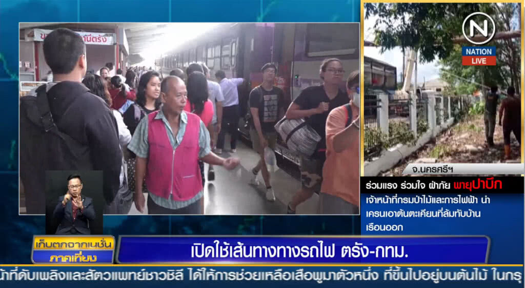 (คลิปข่าว) เปิดใช้เส้นทางทางรถไฟตรัง-กทม.