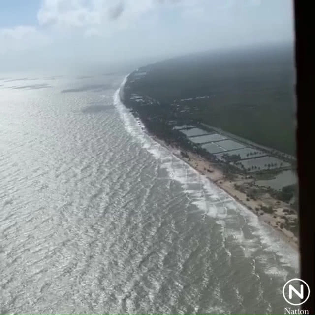 (คลิป) ภาพมุมสูง "สงขลา-แหลมตะลุมพุก" ร่องรอยความเสียหายหลัง "ปาบึก" ถล่ม