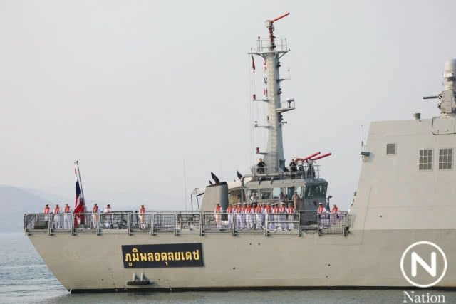 กองทัพเรือขึ้นระวางประจำการ "เรือหลวงภูมิพลอดุลยเดช"