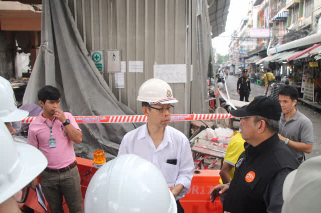 ทีมวิศวกรลงพื้นที่ตรวจสอบอาคารถล่มรามคำแหง51