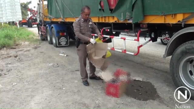 กรีดผ้าใบรถพ่วงขโมยเบียร์กว่า 120 ลัง หลบหนีลอยนวล
