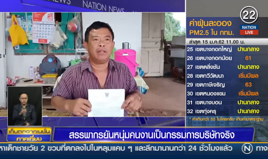 สรรพากรยันหนุ่มคนงาน เป็นกรรมการบริษัทจริง