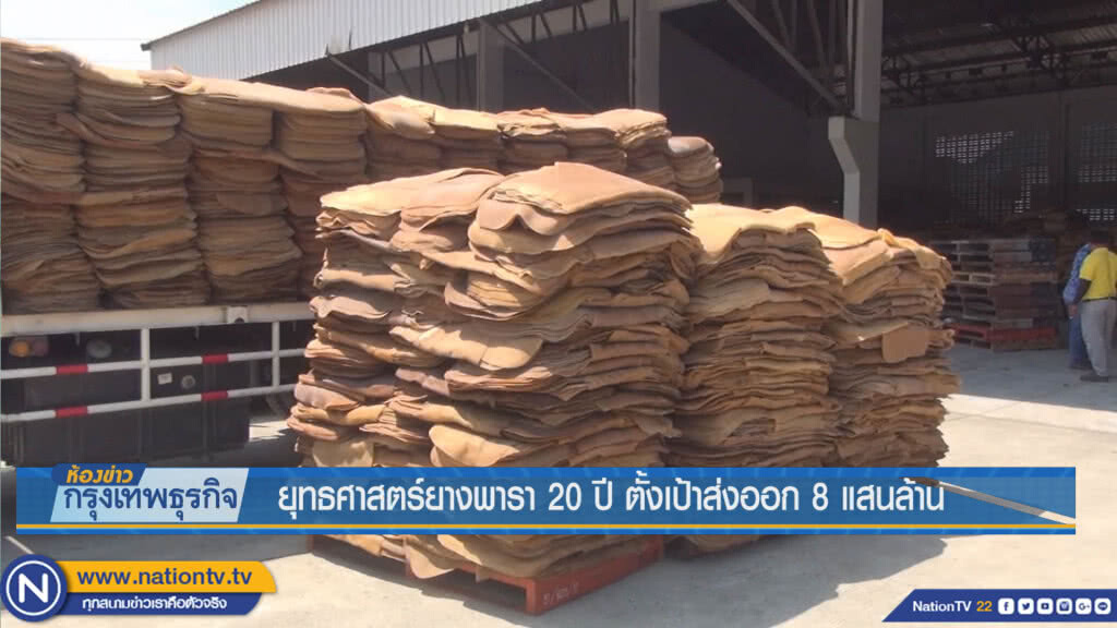 ยุทธศาสตร์ยางพารา 20 ปี ตั้งเป้าส่งออก 8 แสนล้าน