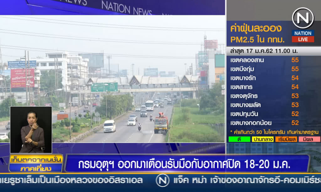 กรมอุตุฯออกมาเตือนรับมือกับอากาศปิด 18-20 ม.ค.