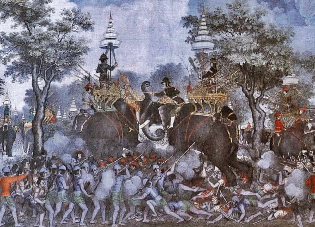 18​ ม.ค.​ 'วันกองทัพไทย'​ พระนเรศวรมหาราชทรงกระทำยุทธหัตถีกับพระมหาอุปราชาพม่า