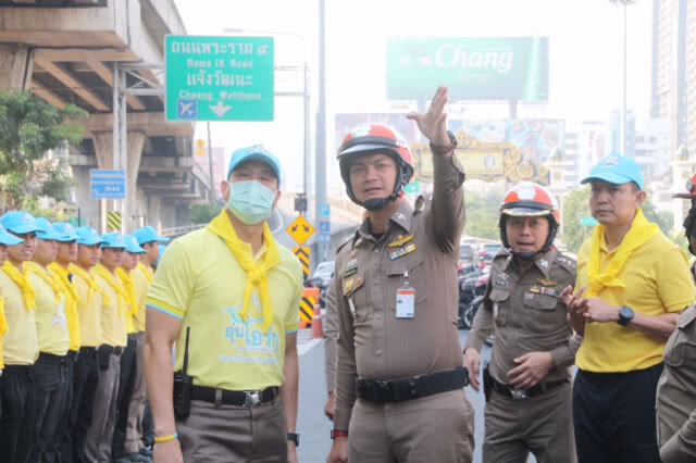 บก.จร.-จิตอาสาร่วมกันทำความสะอาด-ลดค่าฝุ่น 4 จุดหลัก
