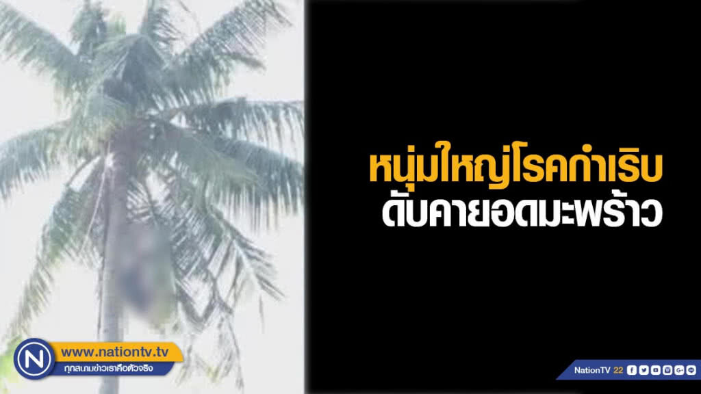 ตายสูง! หนุ่มใหญ่โรคกำเริบดับคายอดมะพร้าว ตายสูง! หนุ่มใหญ่โรคกำเริบดับคายอดมะพร้าว