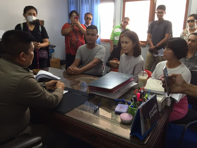 "โบว์" นำทีมบุกโรงพักนนท์