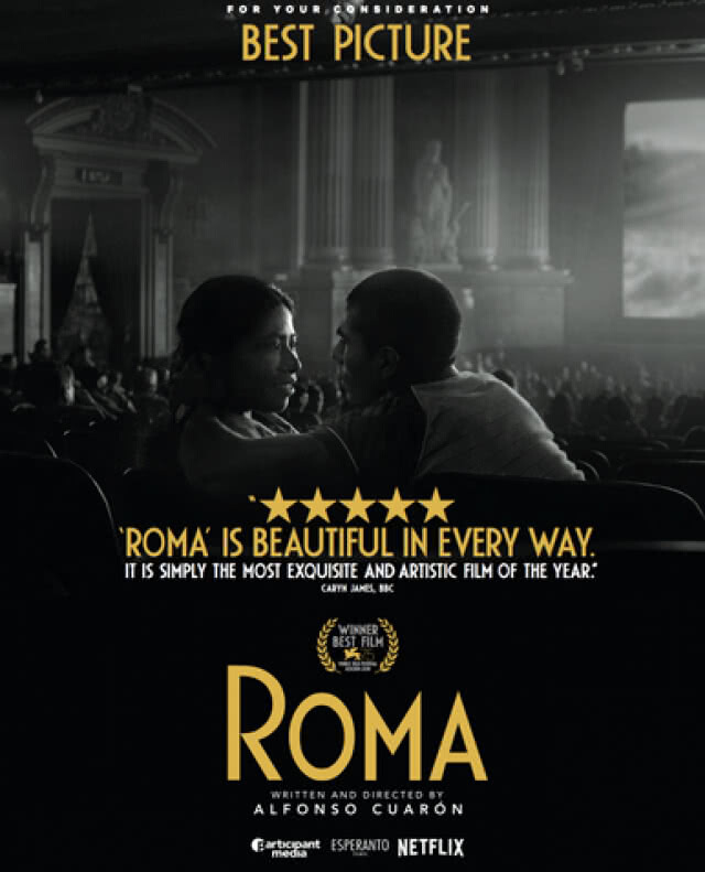 "Roma" จากเน็ตฟลิกซ์ เข้าชิงออสการ์ 2019 ถึง 10 รางวัล