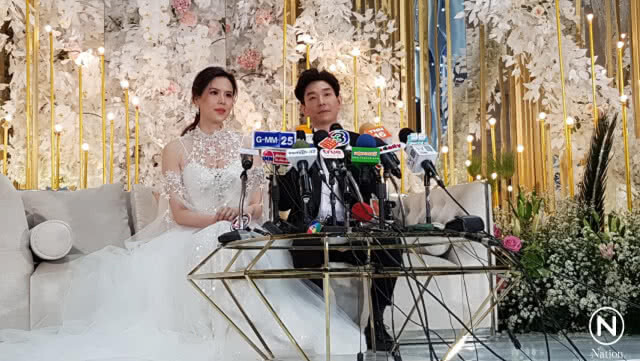 ชื่นมื่น! "บอย" ควง "เจี๊ยบ" เข้าประตูวิวาห์