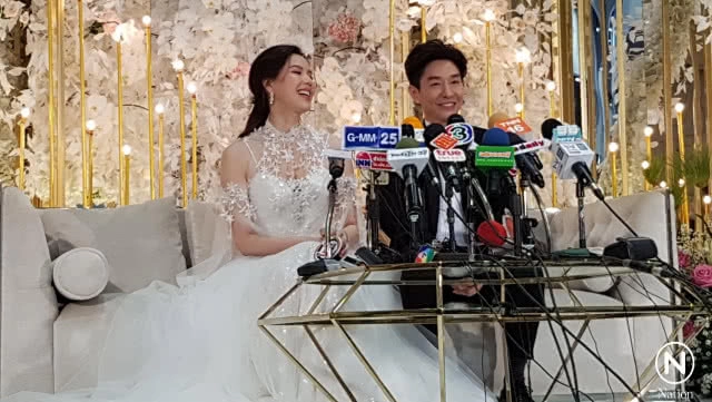 ภาพสุดหวาน! งานแต่ง "บอย-เจี๊ยบ"