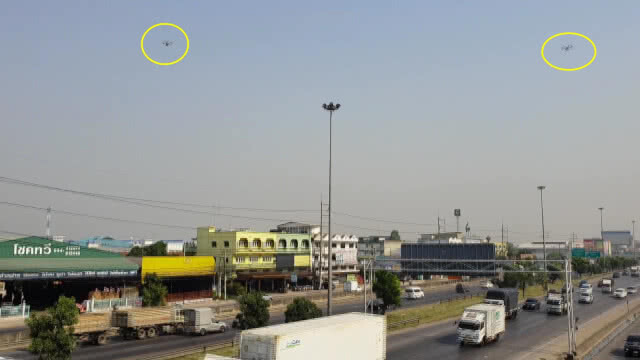 เอกชนส่งโดรนช่วย "มหาชัย" แก้ PM 2.5 เกินมาตรฐาน