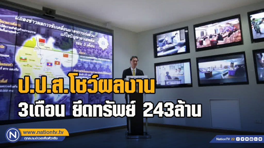 ป.ป.ส.โชว์ผลงาน3เดือนยึดทรัพย์243ล.สูงสุดใน3ปี