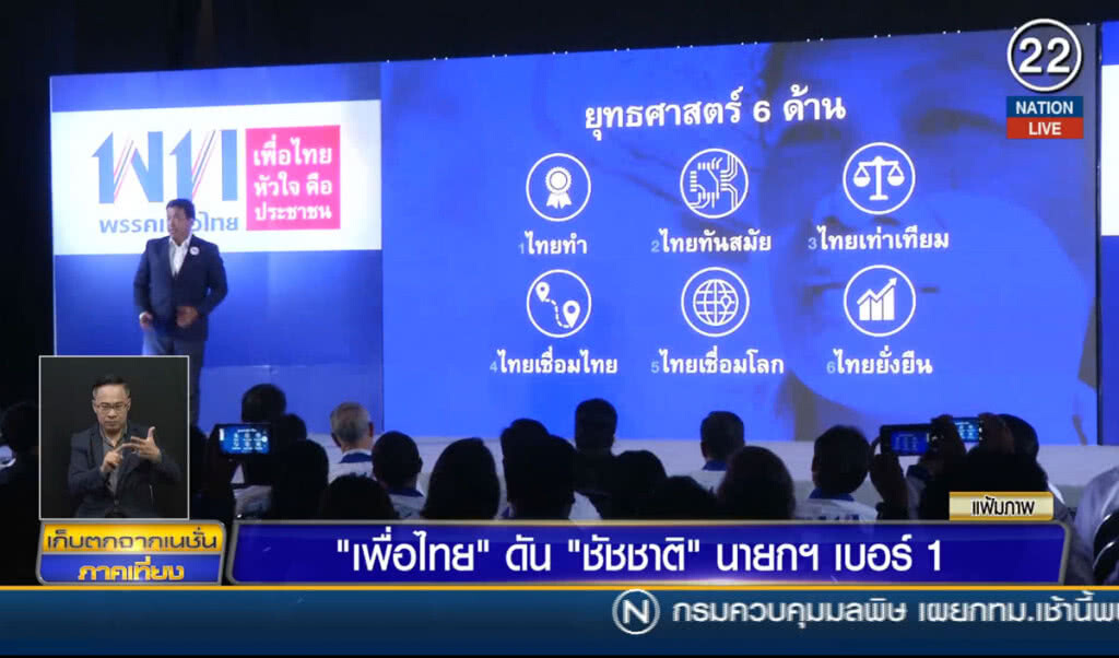 "เพื่อไทย" ดัน "ชัชชาติ" นายกฯ เบอร์ 1 "เพื่อไทย" ดัน "ชัชชาติ" นายกฯ เบอร์ 1