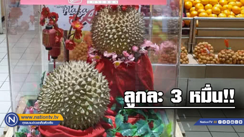 ทุเรียนอินโดฯลูกละ 30,000 บาท ทุเรียนอินโดฯลูกละ 30,000 บาท