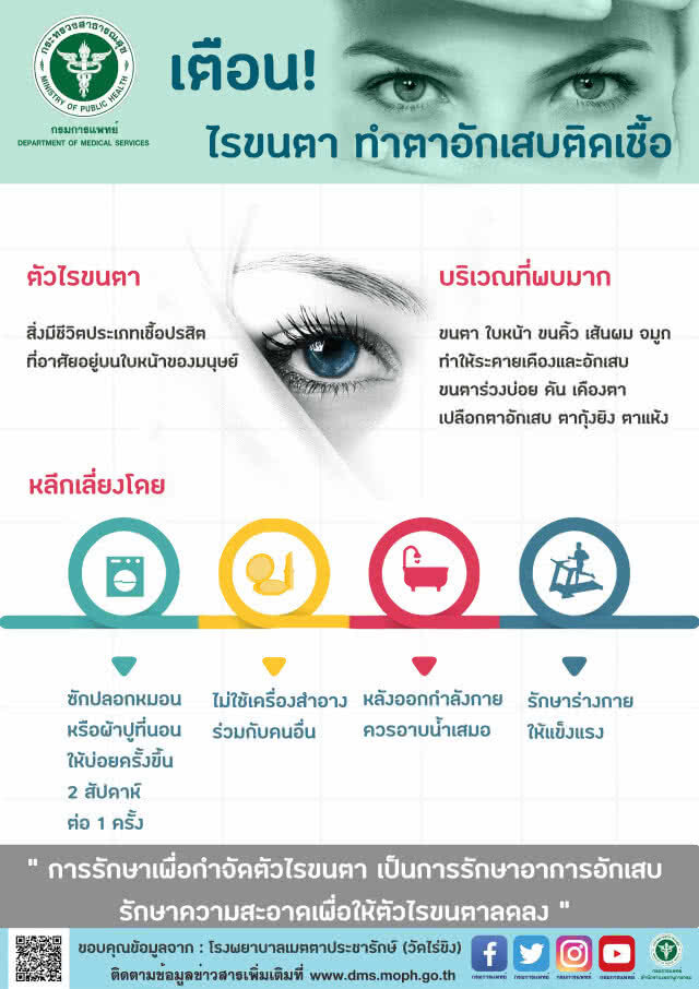 จักษุแพทย์ เตือน! ไรขนตา ทำตาอักเสบ ติดเชื้อ