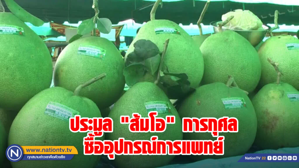 ประมูล "ส้มโอขาวใหญ่" รายได้มอบ รพ.ซื้ออุปกรณ์การแพทย์ ประมูล "ส้มโอขาวใหญ่" รายได้มอบ รพ.ซื้ออุปกรณ์การแพทย์