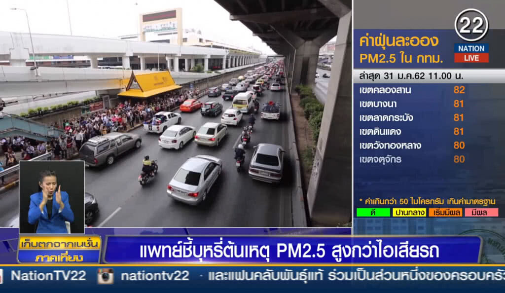 แพทย์ชี้บุหรี่ต้นเหตุ PM2.5 สูงกว่าไอเสียจากรถ