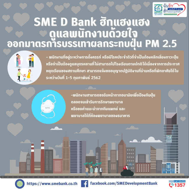 SME D Bank ประสานพลังเขตพญาไท บรรเทาผลกระทบสถานการณ์ฝุ่น PM 2.5
