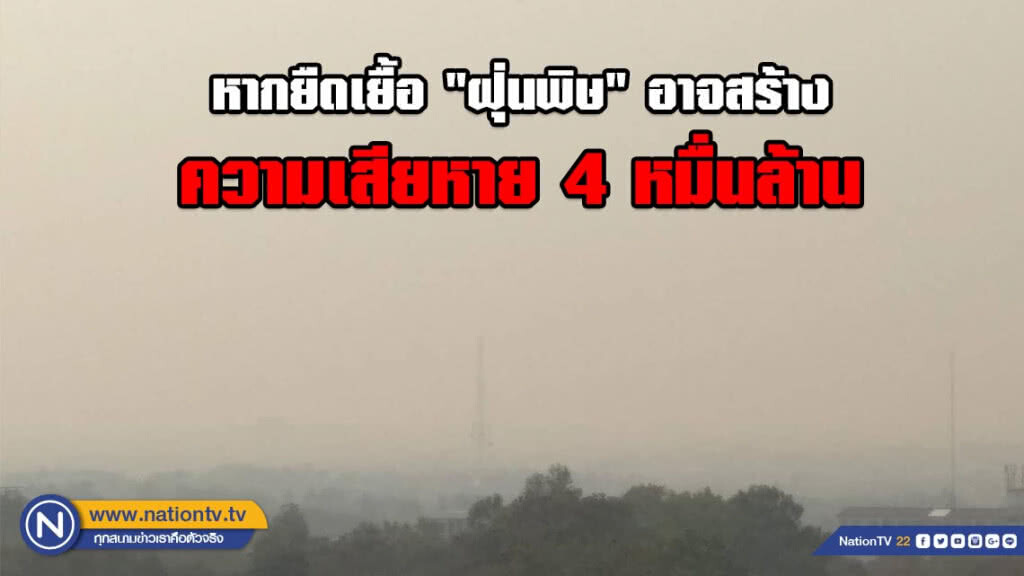หอการค้าชี้ หากยืดเยื้อ"ฝุ่นพิษ"อาจสร้างความเสียหาย 4 หมื่นล้าน หอการค้าชี้ หากยืดเยื้อ"ฝุ่นพิษ"อาจสร้างความเสียหาย 4 หมื่นล้าน