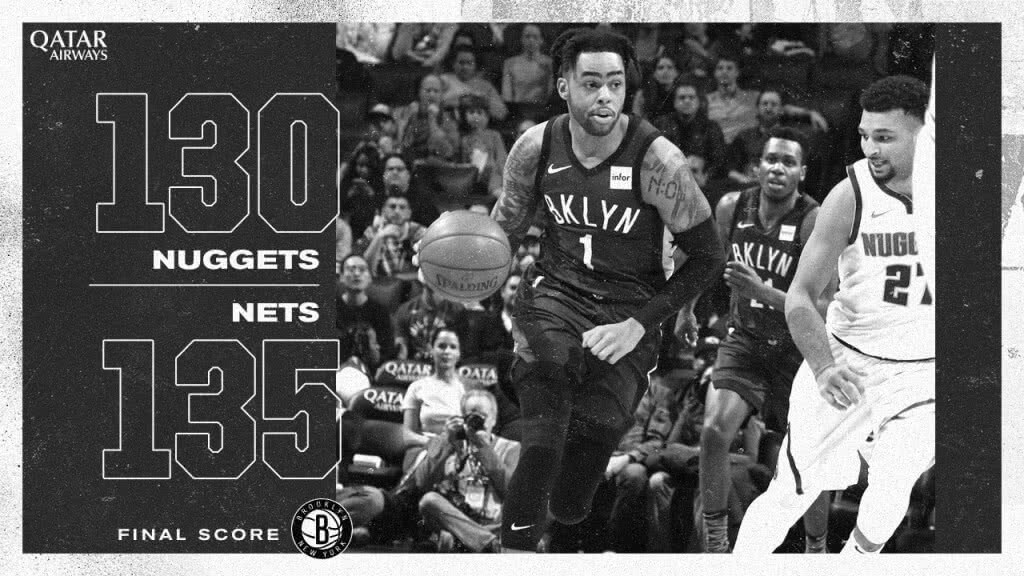 "เน็ตส์"เปิดบ้านคว้าชัยเหนือ "นักเกตส์"135-130ศึกNBA