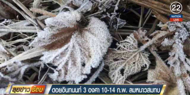 ดอยอินทนนท์!...หนาวสุด 3 องศาเกิดเหมยขาบ 2 วันติด