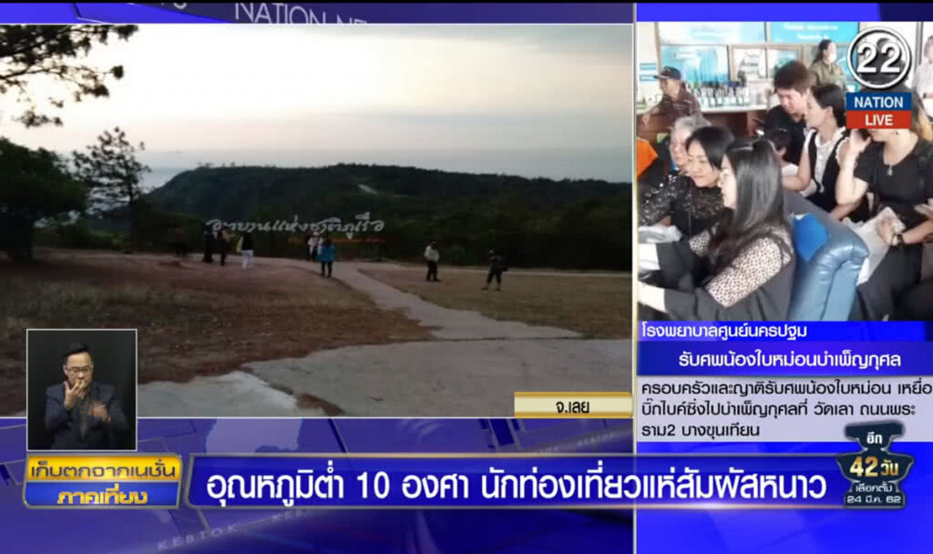จ.เลย อุณหภูมิต่ำ 10 องศา นักท่องเที่ยวแห่สัมผัสอากาศหนาว