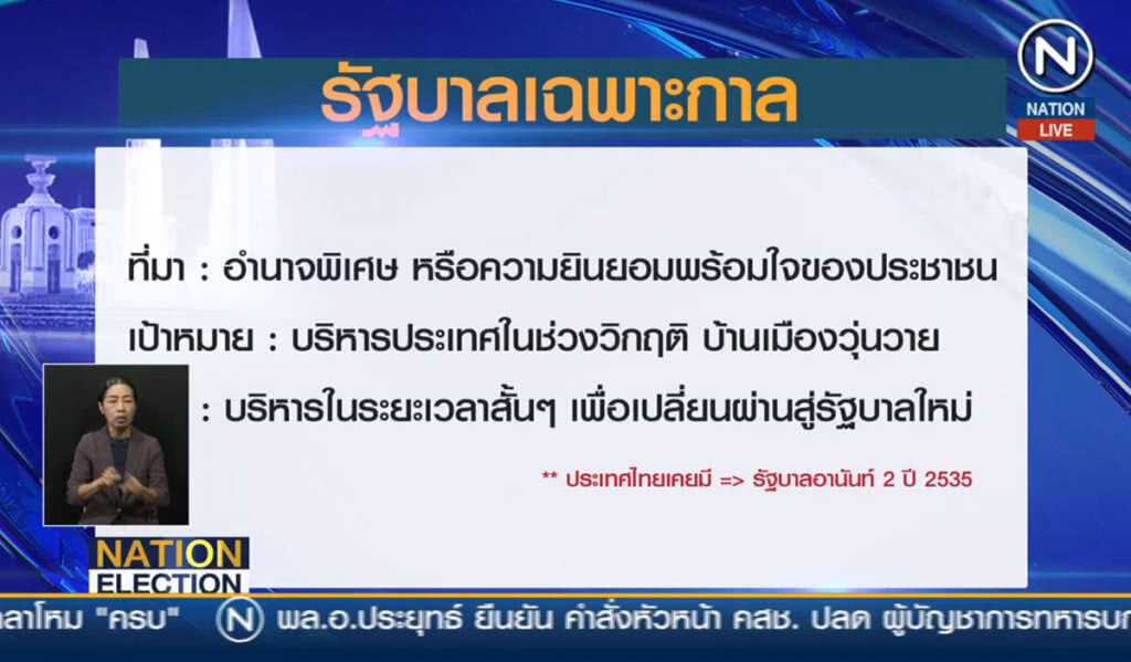(คลิปข่าว) "รัฐบาลเฉพาะกาล" กับ "รัฐบาลแห่งชาติ"