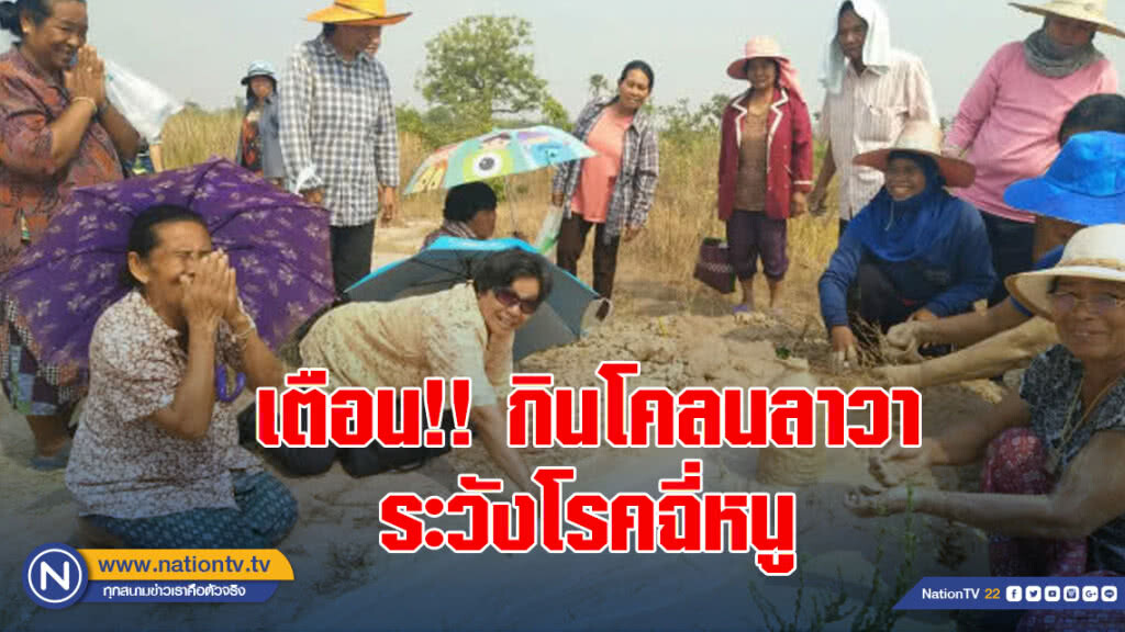เตือน!! กินโคลนลาวา ระวังโรคฉี่หนู