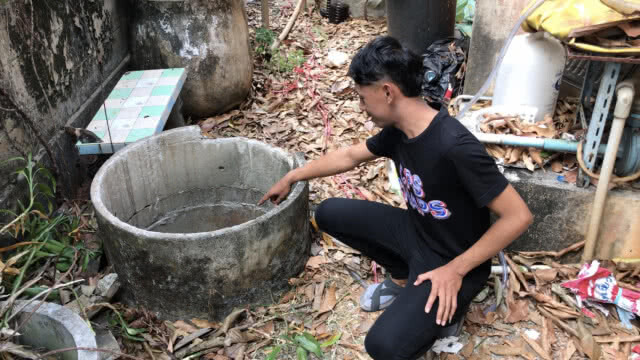 หวิดดับ!!! ช่วยเหลือแม่ครัวตกบ่อน้ำทิ้ง