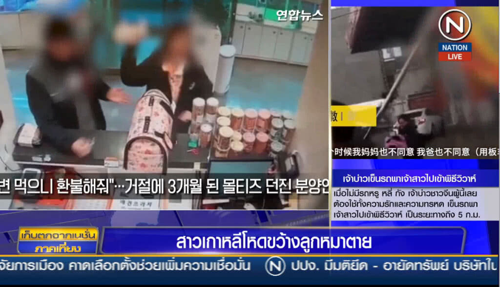 (คลิปข่าว) สาวเกาหลีโหด ขว้างลูกหมาตาย