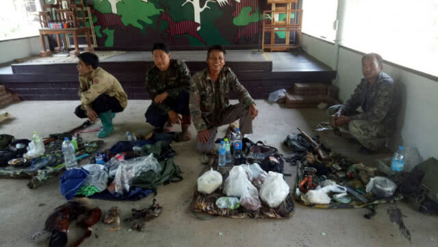 จับนายพรานชาวไทย 4 คนล่าสัตว์ป่าขสป.พนมดงรัก