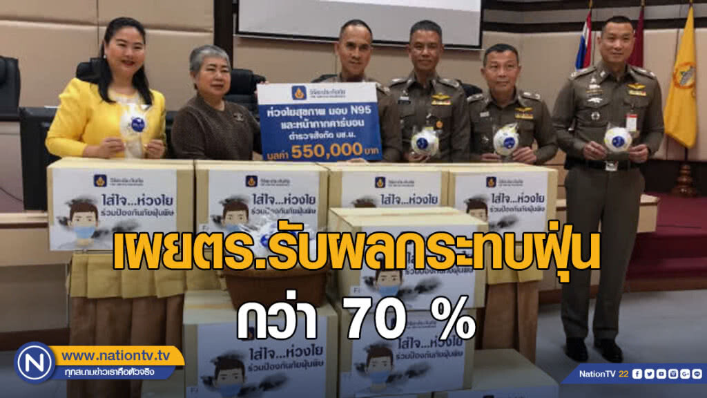 รองผบช.น. เผยตร.รับผลกระทบฝุ่นป่วยทางเดินหายใจกว่า 70 % รองผบช.น. เผยตร.รับผลกระทบฝุ่นป่วยทางเดินหายใจกว่า 70 %