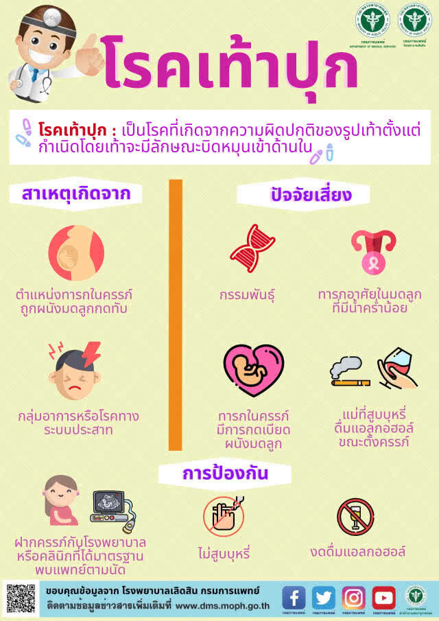 สธ.เตือน! หากพบลูกมีรูปเท้าผิดปกติ ควรรีบรักษาอย่าปล่อยทิ้งไว้ อาจเดินผิดปกติ