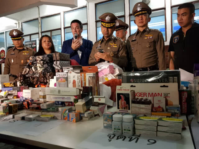 กวาดล้างยาปลุกเซ็กซ์ ย่านสุขุมวิท ยึดไวอากร้า-ยาเสียสาว