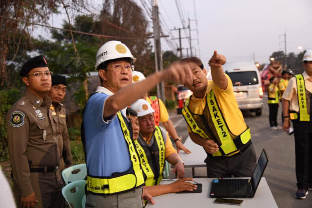 คมนาคม ตรวจงานไฟฟ้าแสงสว่าง CityTouch Smart Lighting บนทางหลวงหมายเลข 221