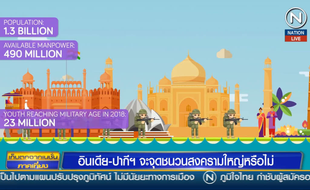 (คลิปข่าว) อินเดีย-ปากีสถาน จะจุดชนวนสงครามใหญ่หรือไม่