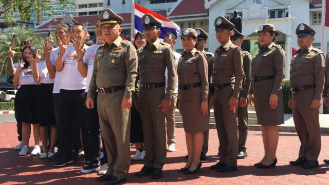 สตช.ถ่ายโฆษณารณรงค์เชิญชวนประชาชนเลือกตั้ง 24 มี.ค.62