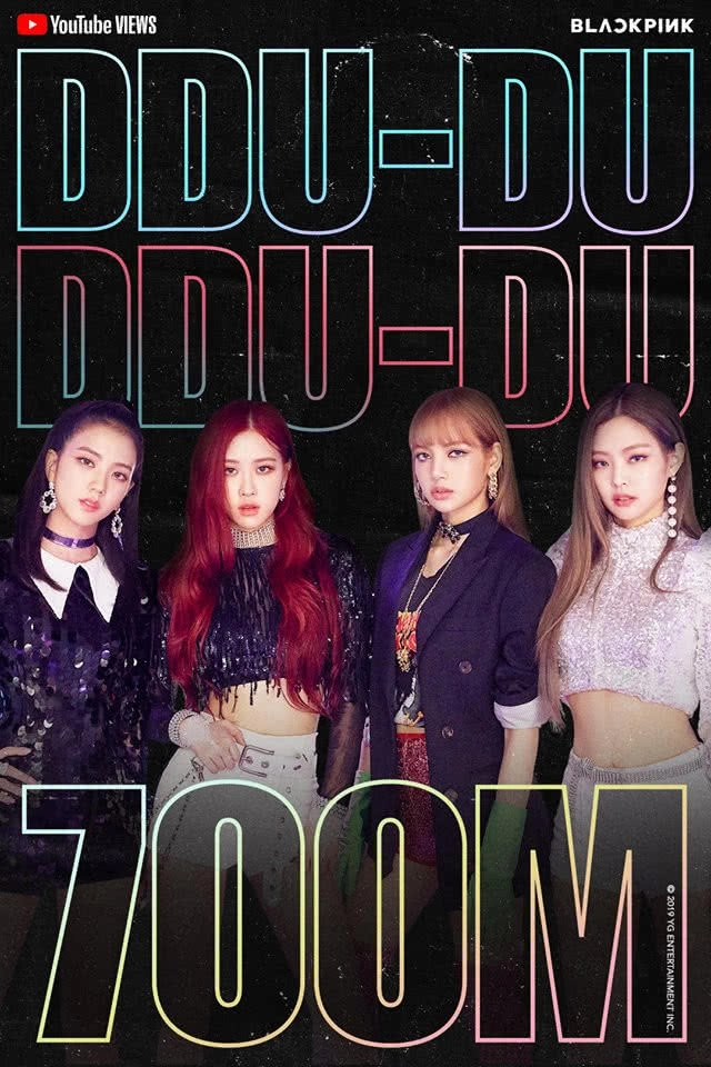 แรงต่อเนื่อง!! MV เพลง"DDU-DU DDU-DU" ของแบล็คพิงค์ ทำยอดวิวทะลุ 700 ล้าน