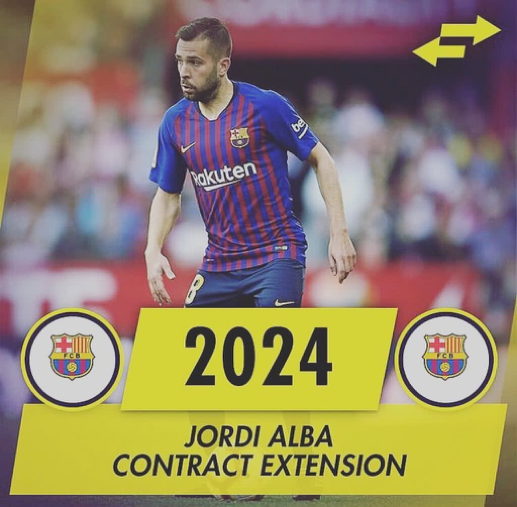 "อัลบา" ขออยู่ยาวกับบาร์เซโลน่า ถึง 2024